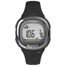 Tw5m40500 Timex Ironman Triathlon Transit Watch With 1 Black/digital Gray/black