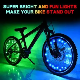 Tinana 600358292210 2 Tire Pack Led Bike Wheel Lights Ultra Bright Waterproof Blue-2pack #2