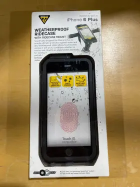 Topeak 883466010611 Iphone Ridecase Weather Proof For 6/6s Plus And Mount Nib