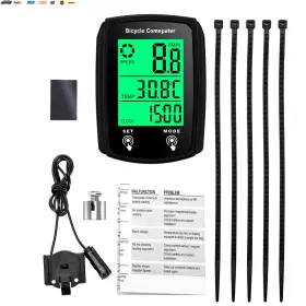 Usa-viralfinds 705353239335 Touch Screen Bicycle Wired Code Meter Speedometer Odometer English Lu #2