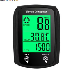 Usa-viralfinds 705353239335 Touch Screen Bicycle Wired Code Meter Speedometer Odometer English Lu