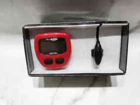Vetta 747608120401 C16 Cycling Computer Red Wired With Display Clock Speed Odometer Trip Nos #2