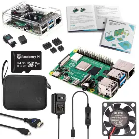 B089zzxchj Vilros Raspberry Pi 4 Complete Starter Kit- Includes Board Fan