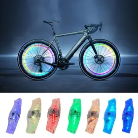 Vnicstick 739503986466 Rechargeable Led Bike Wheel 4.2 Inch L X 1.4 W 0.6 H Transparent