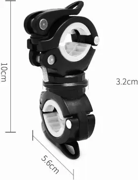 Vonpri 712201999242 2 Pack Flashlight Holder Mount Bicycle Mounting Bracket Middle White #2