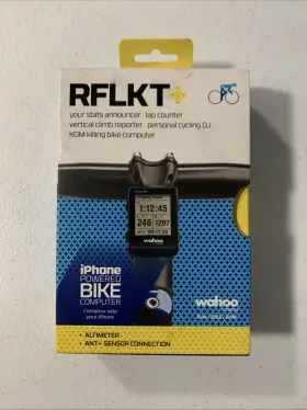 Wfbkcomp2 Wahoo 857335002458 Fitness Rflkt Iphone Powered Bike Computer Bluetooth Smart