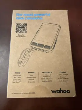 Wfcc7 Wahoo New Elemnt Ace Gps - Black Cyclocomputer Sealed #3