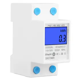 110-130v Walfront 719527280306 Single Phase Energy Meter Electric Lcd Kwh 5-32a 60hz Si