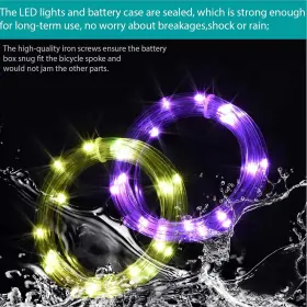 Wbl020 Waybelive Led Bike Frame Lights Remote 1 Pack #3