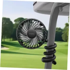 Wt-f1-mb04-golf Wiiki-tech Golf Cart Fan Rechargeable 3-speed 360 Adjustable Gooseneck 4000mah