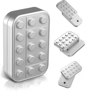 Xh-14-silver Wshwxy Fidget Toys Adults Metal Slider Magnetic Edc Haptic Matte Silver