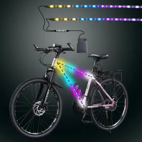 Dmsjhudj2024sds911s Wuyxpg Led Bike Lights Black Wires Style Can Be All-black Usb Interface