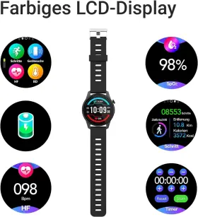 Xor700734 Xoro Smw 20 Smart Watch Black Fit App Fitness With Versatile Measuring O #3