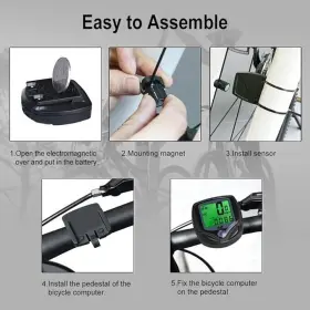 65165651 Ys Sy Bicycle Speedometer And Odometer Wireless Waterproof Cycle Bike Computer W #3