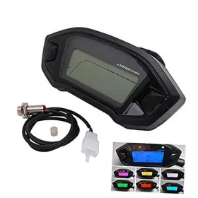 S18170028 Ysmoto Universal Motorcycle Speedometer Tachometer Digital Odometer Fit For All