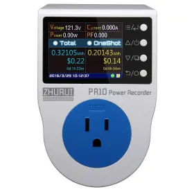 Pr10-e Zhurui 714929297051 Us15a Power Meter Plug/home Metering Socket/watt Meter/2.4 Inch