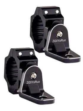 Utvwhipmount2bk Zidiyoruo Utv Whip Light Mount - Easy To Install On 1.75 Inch 2 Roll Bar Aluminum Allo