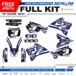 Yamaha Yz 125 250 1996 - 2001 Super Durable Mx Graphics Decals Stickers Decallab. Fixed Price $99.99.