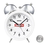 Seiko Supreme QHK908WL Bell Alarm Clock White Silver Analog Quartz Signal. Fixed Price $90.00.