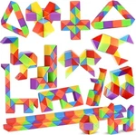 Goldge 24 Pack Mini Fidget Snake Cube Puzzle Toys. Fixed Price $23.99.