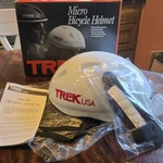 Vtg Trek Usa Helmet Bicycle Medium Micro White 1991 Bike Retro Nos New Open Box. Fixed Price $45.99.