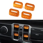 4X Orange Center Console Window Switch Control Button Covers For Wrangler Jl Jt. Fixed Price $17.99.