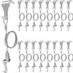 16 Pcs Rail Hanging System,picture Hooks Molding R.... Fixed Price $30.34.