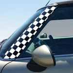 Checkers Pillar Graphics - Set Of 2 Decals For Mini Cooper Gen 1 3. Fixed Price $35.00.