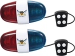 2 Pieces Bicycle Police Lights 6 Led 4 Sounds Trumpet Cycling Horn. Fixed Price $27.91.