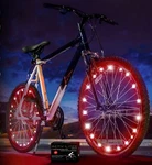 Lites 2-TIRE Pack Red Led Bike Wheel Lights Batteries Included New Active. Fixed Price $27.99.