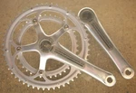 Retro Nos New Campagnolo Veloce Silver 10 Speed Crankset Chainset 172.5MM. Fixed Price $107.27.