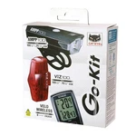 New Cateye Velo Wireless/ampp 100/VIZ Light Set Black. Fixed Price $76.99.