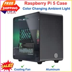 Electrocookie Raspberry Pi 5 Case, Aluminum Mini Tower With Cooling Fan. Fixed Price $41.00.