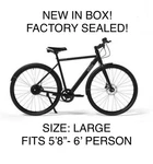 Elby Urban Crit Large Pedal Assist Electric Bike / Bicycle - Black New In Box!. Fixed Price $1899.99.