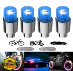Yuerwover 4PC Blue Led Bike Wheel Tire Valve Lights. Fixed Price $20.00.