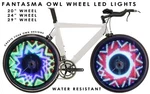 Fantasma Owl Spoke Wheel Led Light, Programmable, 700C, One (BK-7082). Fixed Price $99.99.