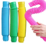 Pop Multi-color Xl Tubes Sensory Toy For Toddler Kids Pink Yellow Blue Green. Fixed Price $15.66.