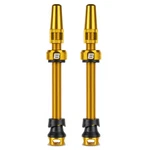 Bwshlf Tubeless Presta Valve Stem 65/85 Super Light Aluminum Golden. Fixed Price $34.90.
