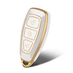 Worcas Tpu Smart Key Fob Case Protective Cover 3 Button, Gold-white. Fixed Price $16.73.