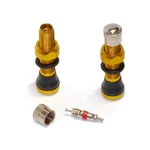 Velotubes Tubeless Schrader Valve Stems - 40MM Gold,. Fixed Price $22.90.
