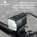 Rockbros Bike Headlight 1600LM Cut-off Line Beam Anti-glare One-touch Control. Fixed Price $25.99.