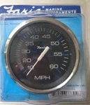***** New Faria 33704 Chesapeake Black Ss 4" Speedometer 60 Mph Mechanical Gauge. Fixed Price $51.99.