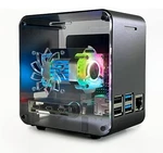 Electrocookie Raspberry Pi 4 Case, Aluminum Mini Tower Matte Black. Fixed Price $69.99.