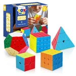 Steam Life Speed Cube Set, Of 2X2 3X3 4X4 Megaminx And Pyramid. Fixed Price $32.83.