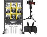 9 Hole Pitching Net And Radar Gun Combo Set For Baseball Softball, Improve. Fixed Price $220.00.
