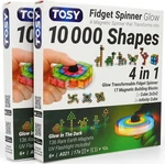 Tosy Magnet Fidget Spinner Glow - 16 Blocks, 3IN1 Toy: (set Of 2). Fixed Price $59.46.