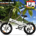 Axiniu Folding Electric Bicycle For Adult 850W 28MPH City Ebike White. Fixed Price $519.99.