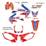 2003 - 2007 Honda Crf 150F 230F Graphics Kit Decals Lucas Oil With Backgrounds. Fixed Price $79.99.