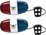 2 Pieces Bicycle Police Lights 6 Led 4 Sounds Trumpet Cycling Horn. Fixed Price $9.99.