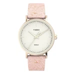 Timex Trend Fairfield Ladies Pink Leather Floral Watch. Fixed Price $59.90.
